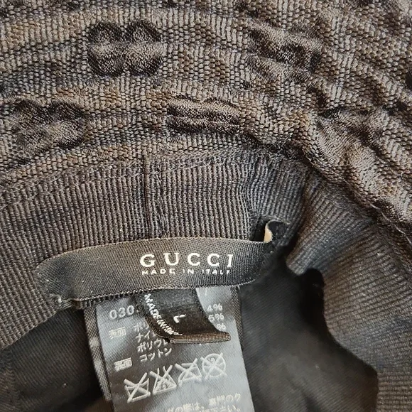 Authentic GUCCI Black Bucket Hat - Picture 8 of 8